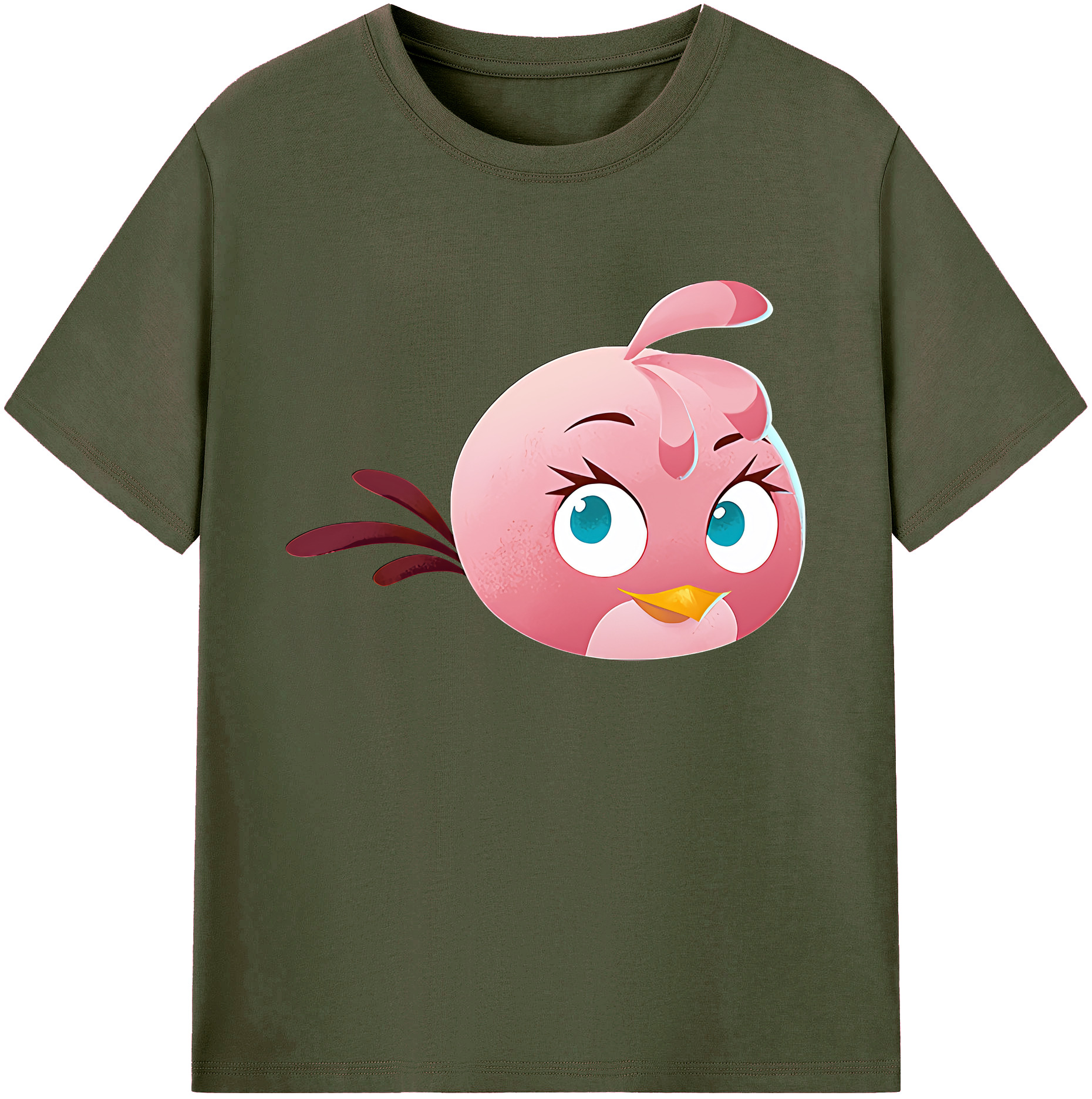 （画像用） Angry Birds アングリーバード 綿100％ メンズ半袖Tシャツ｜肌触りやわらか＆通気性